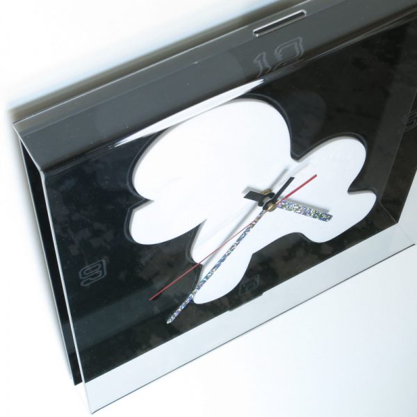 Orologio con teca in plexiglass Bichon